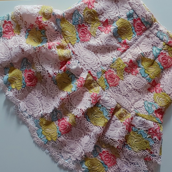 Anthropologie Gardenia Tiered Mini Skirt - Picture 3 of 8